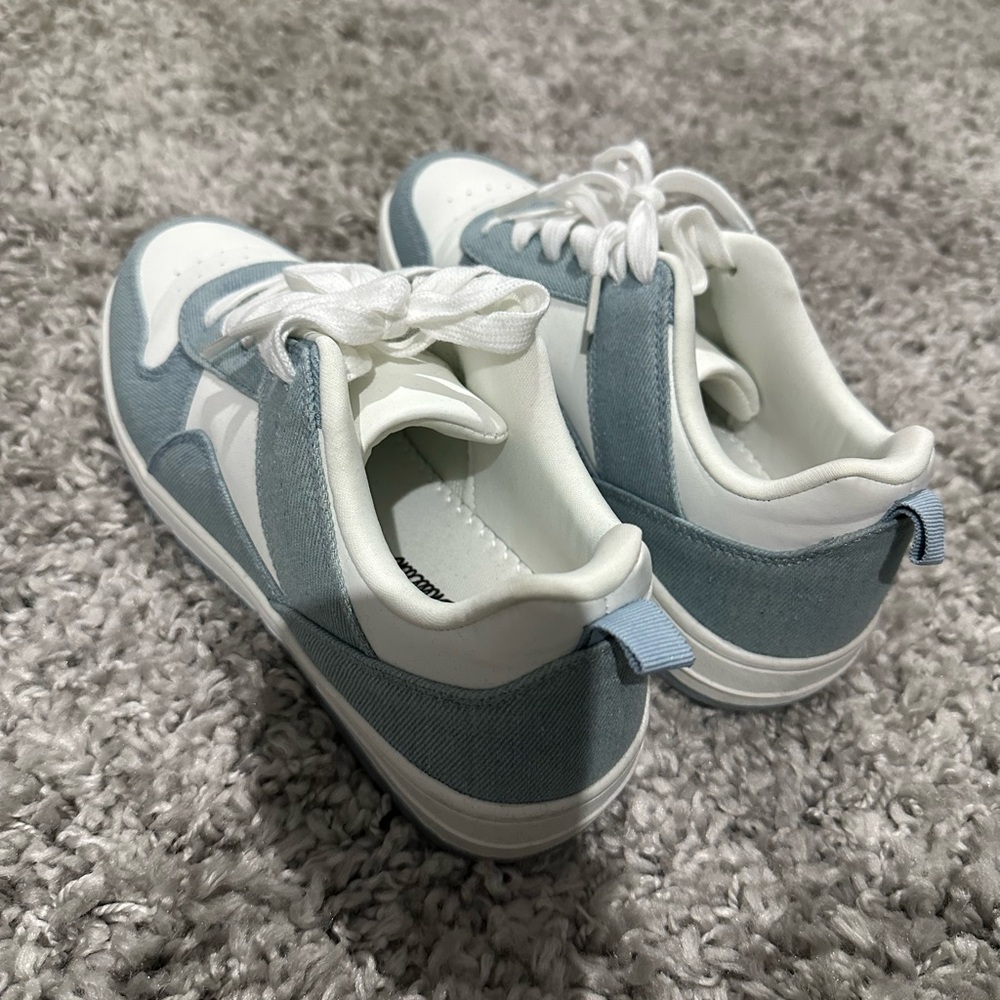 Stylish Green and White Sneakers